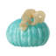 6"D Fall Round Glass Pumpkin-990528982