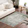 Milner Machine Washable Boho Oriental Green Area Rug