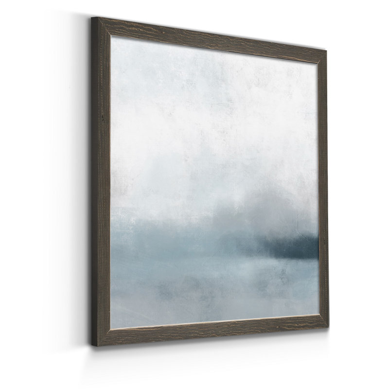 « Quiet Fog I », reproduction d’art sur toile encadrée, H 31,5 po x l 31,5 po x P 1,5 po, Cadre gris