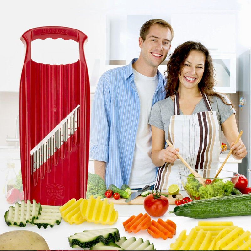 Râpe électrique Borner Wave-Waffle Xxl, rouge, Rouge