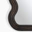 Loora Solid Wood Wavy Hallway Wall Rectangle Mirror - Slatted Fluted Wood Finish