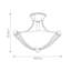 Fido Glass Semi Flush Mount