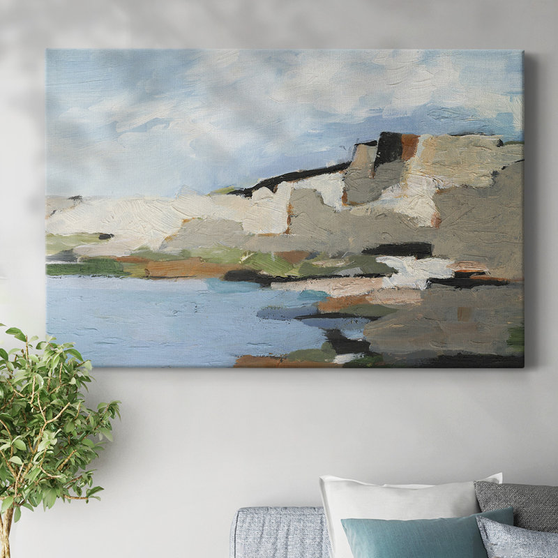 White Rock Cliffs II-Gallery Wrapped Canvas, 12" H x 18" W