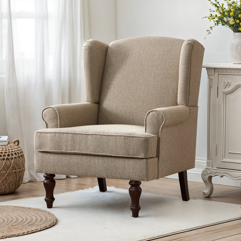 Upholstered Accent Chair, Brown