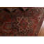 Tapis motif géométrique rétro Heriz Persian noué à la main 8 x 11