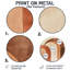 Lenum - formes abstraites, art mural rond en métal-328800882