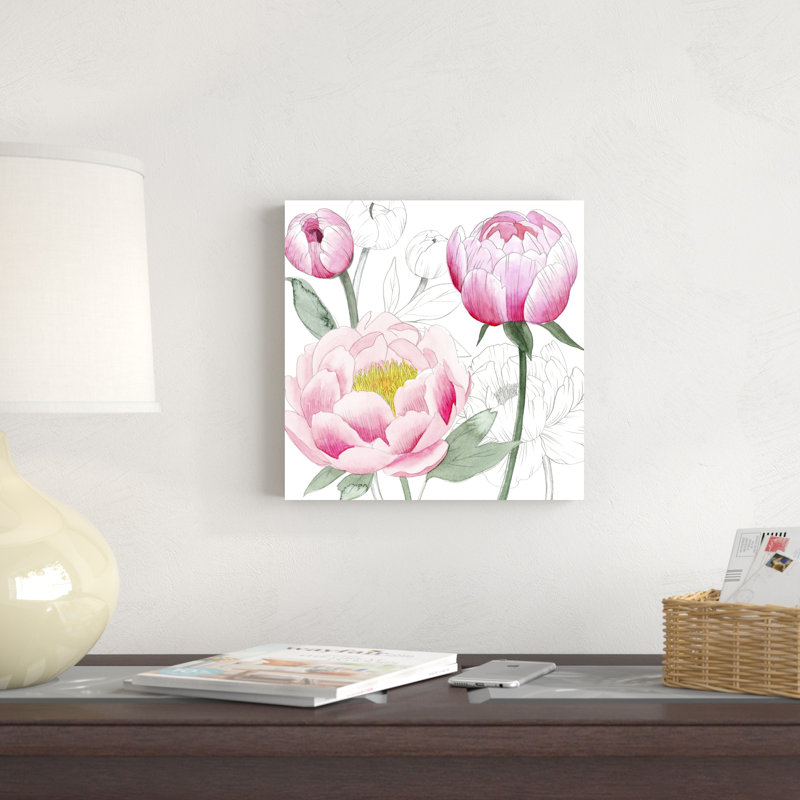 May Pivoines II, H 12 po x l 12 po