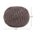 Pouf, Knit Weave, Brown, 20X20x14 Inches, Modern Design For Indoor Outdoor 20 Wide Deep 14 High Home Decorative Trait
