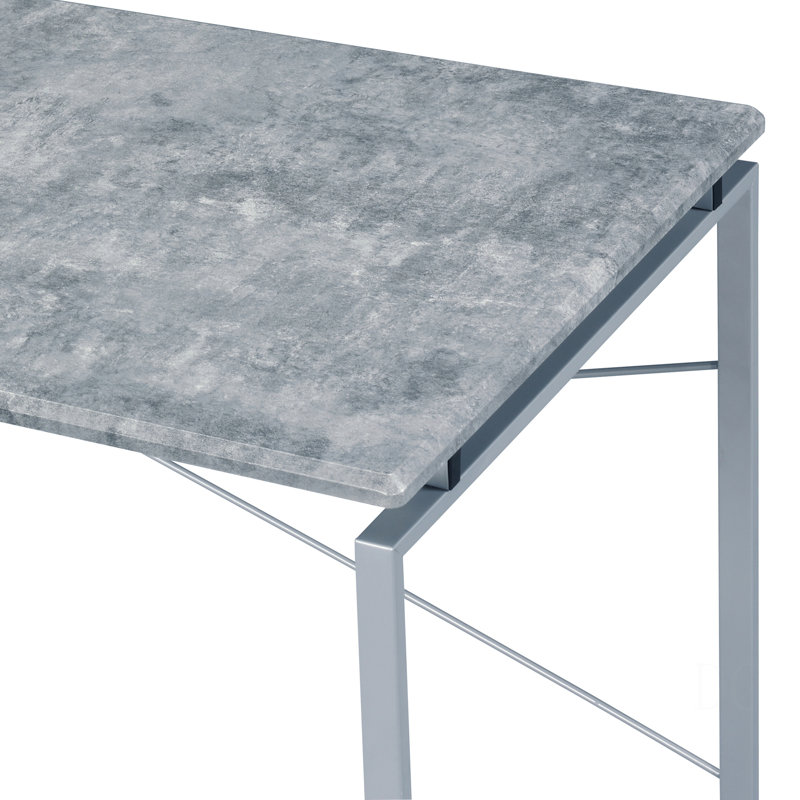Bureau d'écriture Jurgen, Gris/argent