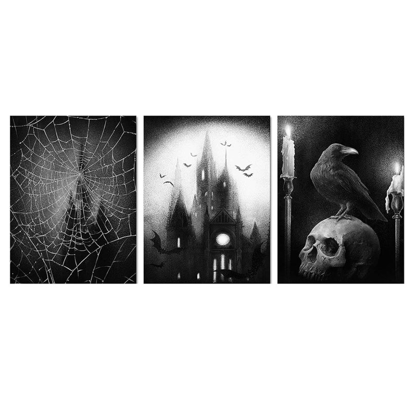 3 Piece Wrapped Canvas Print, 60cm H  x 40cm W