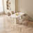 Abishan 55" Modern Rectangle Cream White Dining Table for 6 People-201815937-210642600