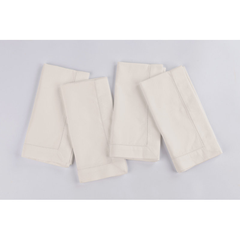Emmogene Handmade Dining Linen Set, Ivory