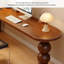 Simple Solid Wood Pine Rounded Corners Desk-2109139952