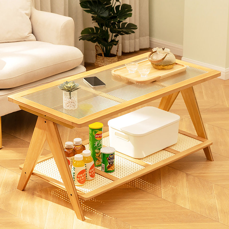 Adalheida Glass Top Single Coffee Table