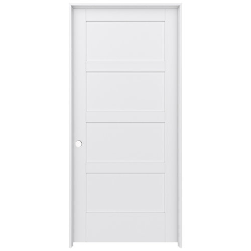 JELD-WEN MODA 4-Panel Solid Core Primed Prehung Interior Door | Wayfair