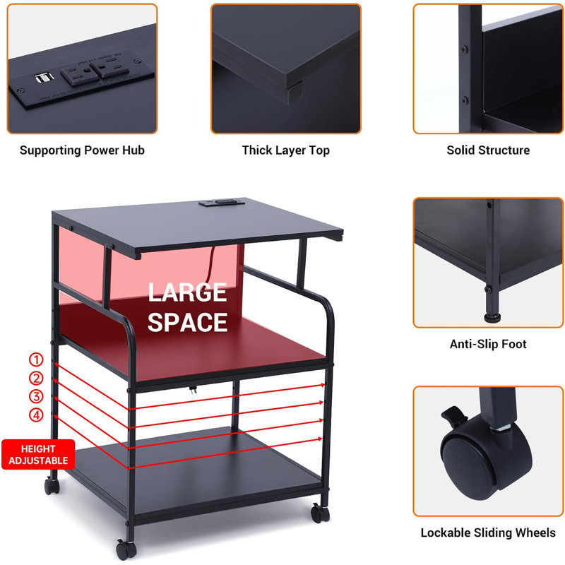 Loukya 23.4'' Wide Steel File Cabinet