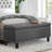 Canealus Linen Upholstered Storage Bench-357542860