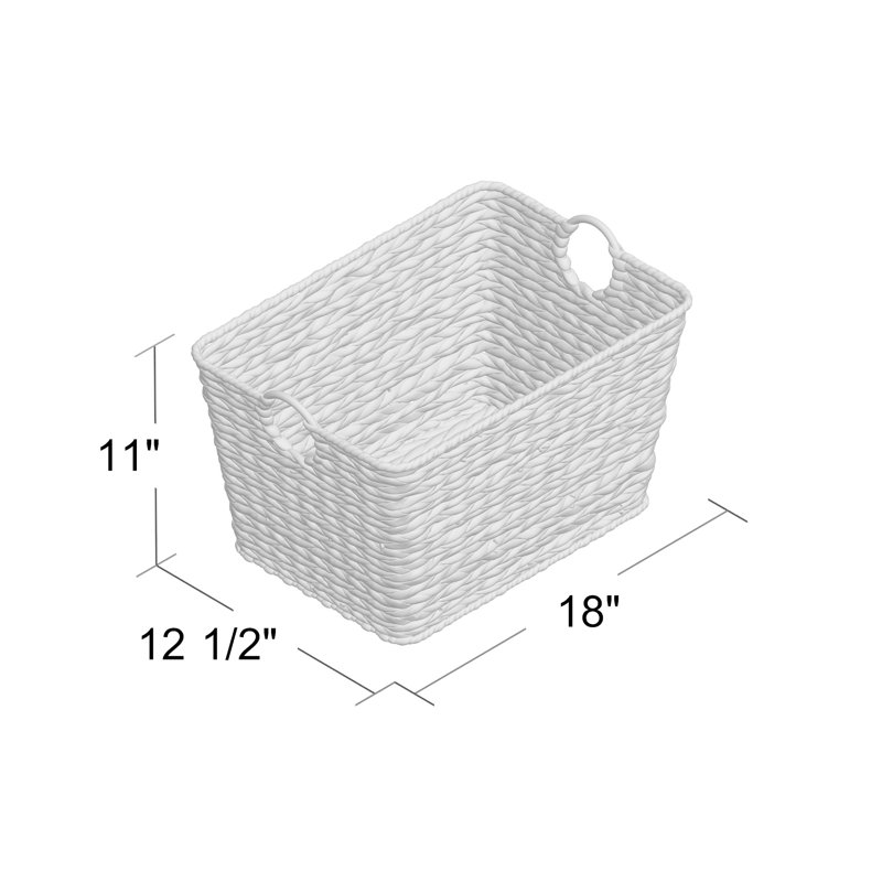 Large Multipurpose Handwoven Water Hyacinth Wicker Basket