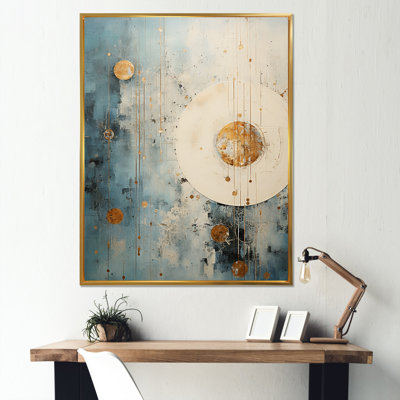 «Minimalisme astrologie grunge Collage I», reproduction d'art sur toile Zodiac_106466
