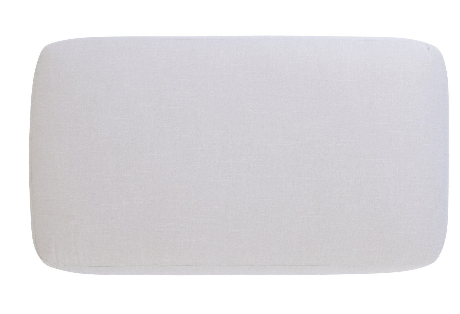 Emilio 49" Cotton Upholstered Ottoman, Bayou Natural