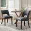 Chaise de salle à manger rembourrée en similicuir (ensemble de 4)-1515486735-1515530757