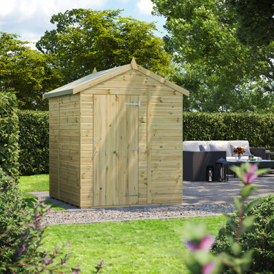 Powersheds Premium Pressure Treated Timber Windowless Apex Garden Shed