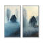 Blue Misty Dawn Farmhouse I - Ensemble d'art mural de ferme 2 pièces-364455825-364455827