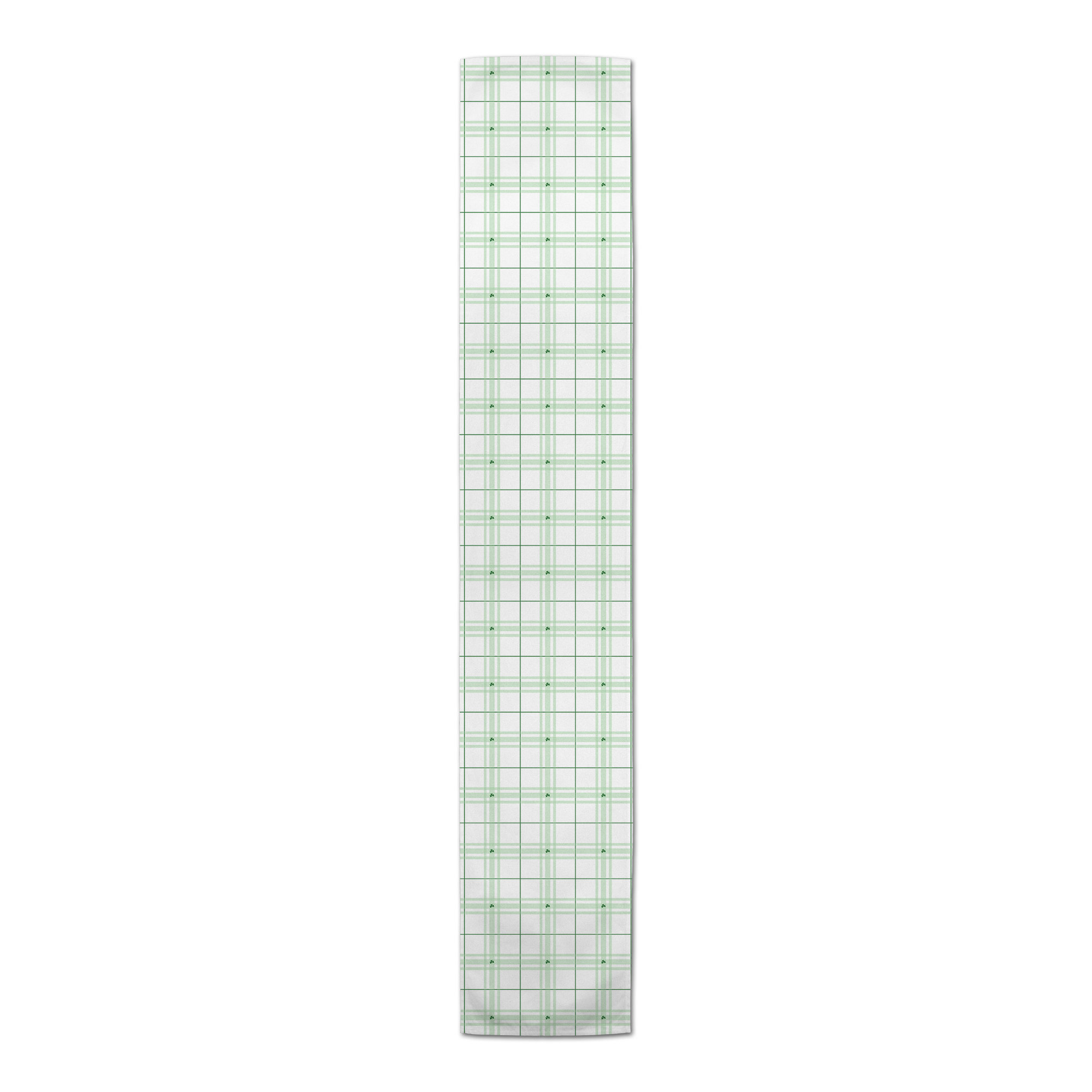 Damariscotta Plaid St. Patrick's Day Table Runnner, 90" x 16"
