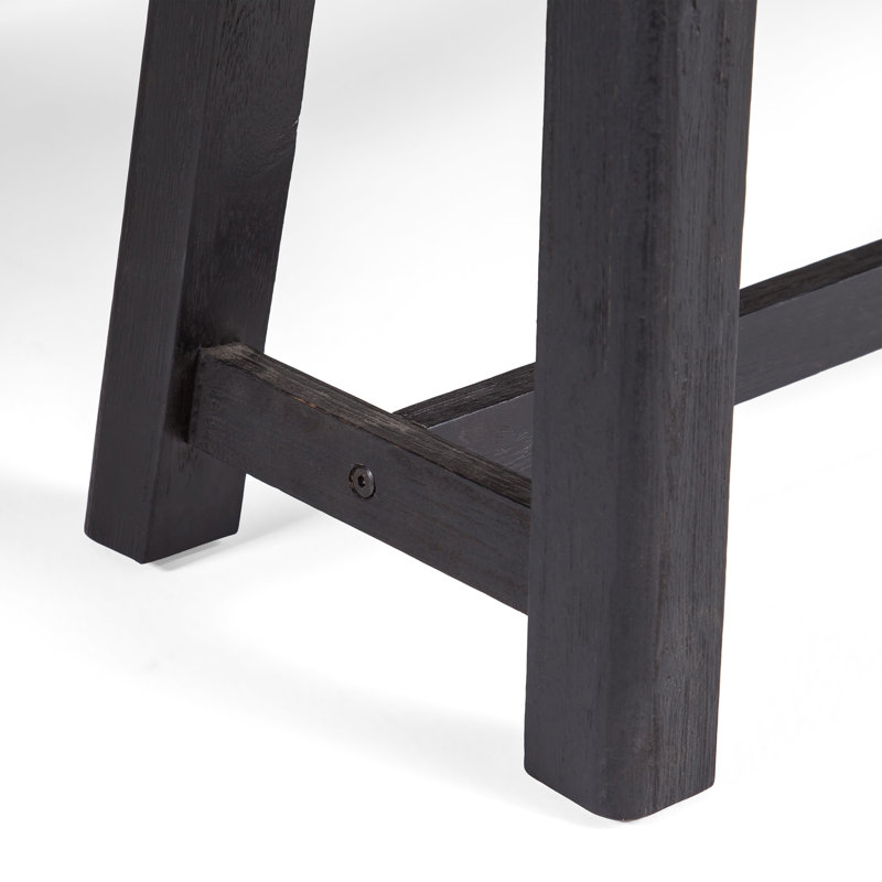 Banc d'extérieur en bois Kanisa, Gris jet de sable