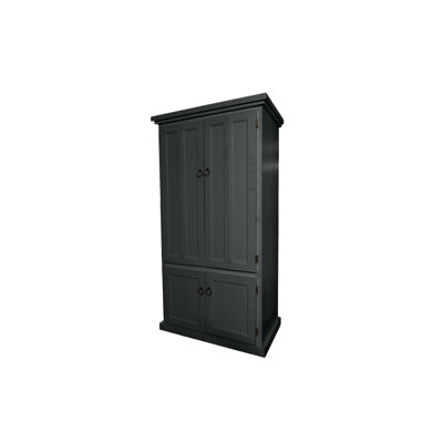 Konstantinas 38.5" W Rectangle Armoire Desk and Cabinet
