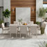 Ensemble repas d'extérieur pour 8 personnes avec table rectangulaire extensible Guildford