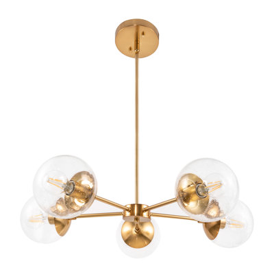 Bianca-Maria 5 - Light Dimmable Sputnik Modern Linear Chandelier