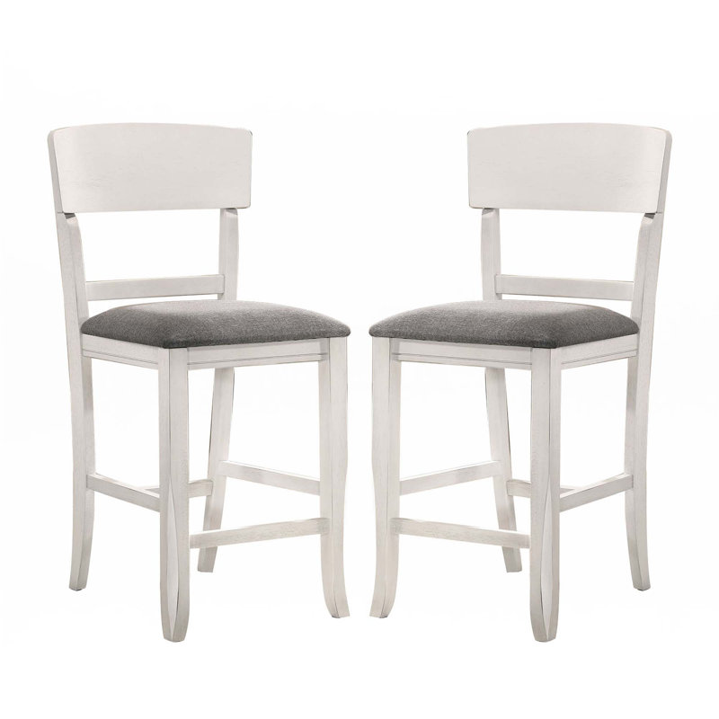 Ensemble de 2 chaises rembourrées en tissu