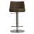 Seneca Swivel Upholstered Faux Leather Adjustable Height Counter Stool with Stainless Steel Frame-137715598