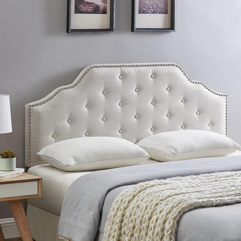 Cammock Upholstered Headboard, Beige