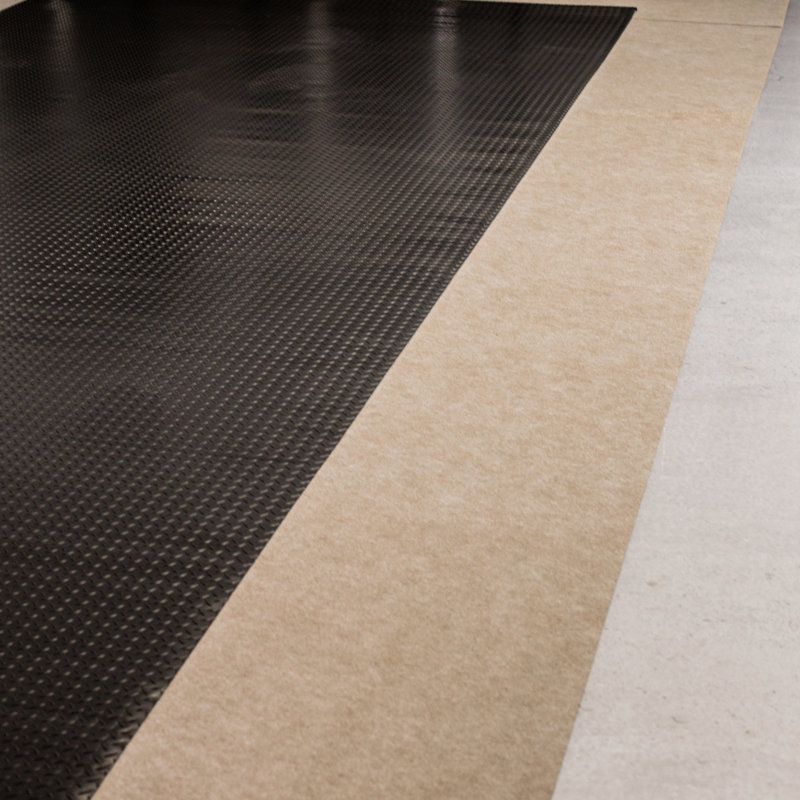 Tapis de couloir en vinyle G-Floor Drip & Dry 30 po x 17 pi, L 30 po x L 204 po, Brun clair