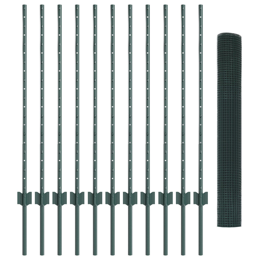 100cm H x 2500cm W Metal Border Fencing