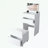 Vanity Desk with open Top Mirror and 3 Drawers