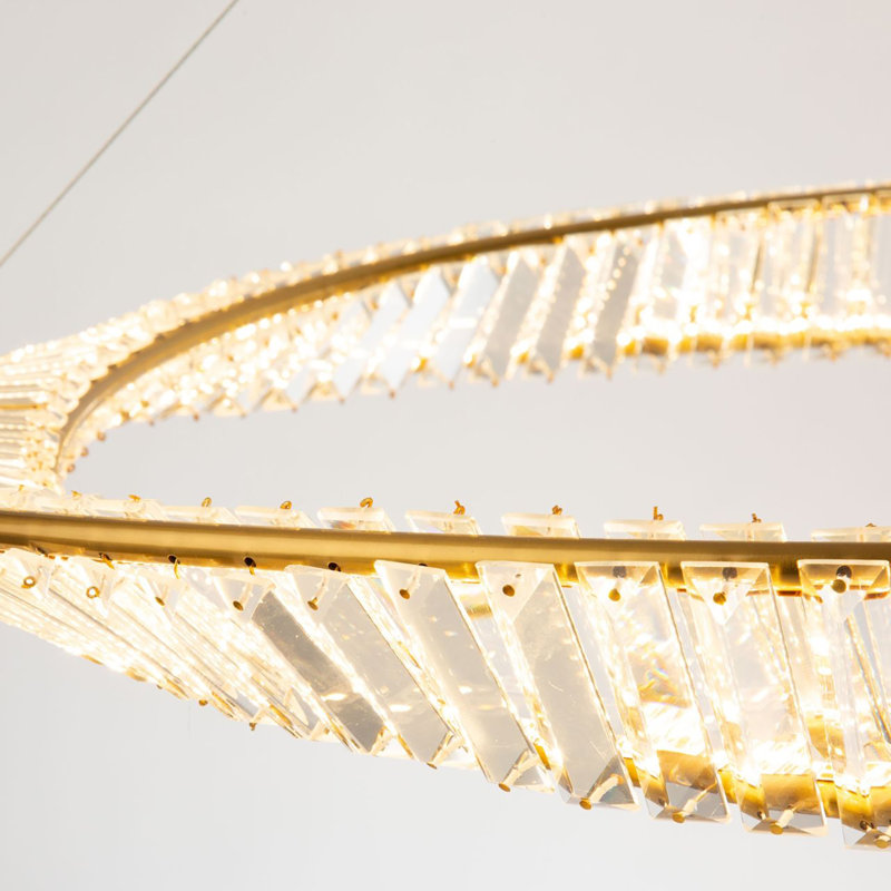  Luminaire suspendu 60 W DEL laiton brossé