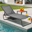 Chaise longue d'extérieur en métal 67 po-1670427468