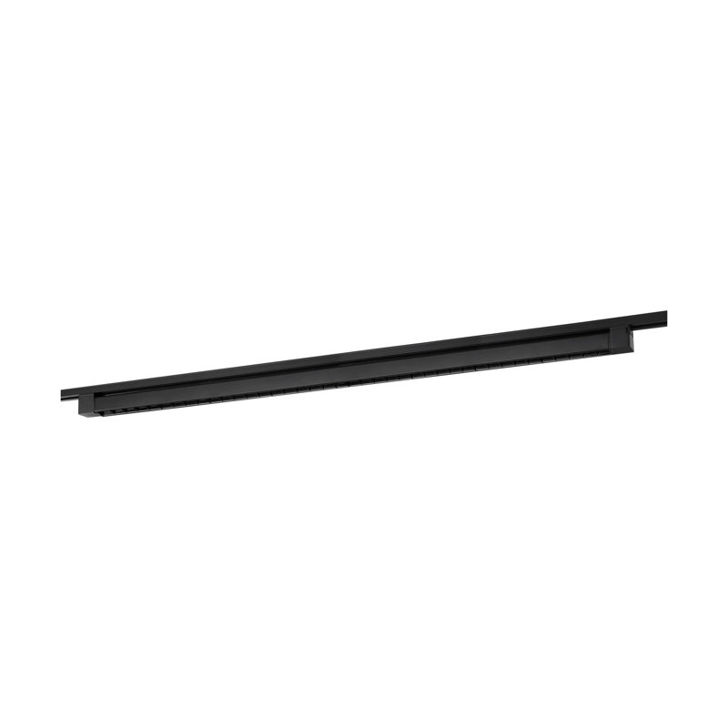 Tête de rail à angle de 270 degrés DEL, Noir, H 1,5 po x l 1,5 po x P 44,75 po