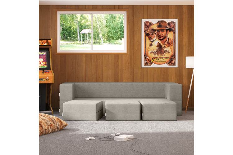 sofa in a basement area