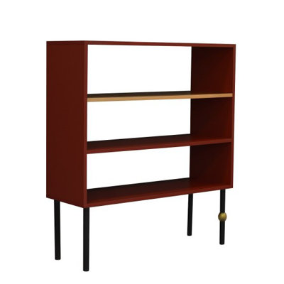 Plum 112cm H x 100cm W Standard Bookcase
