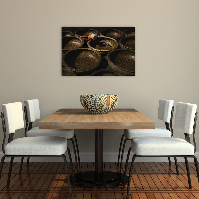 Art mural traditionnel vietnamien, H 24 po x l 36 po