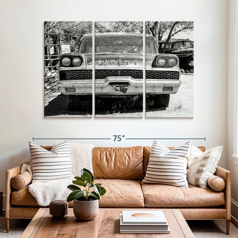 Mehar Black Arizona - Mercury Old Car, H 36 po x l 57 po