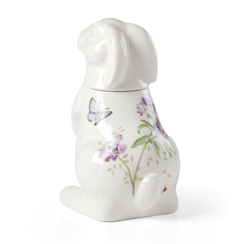 Butterfly Meadow Bunny Cookie Jar