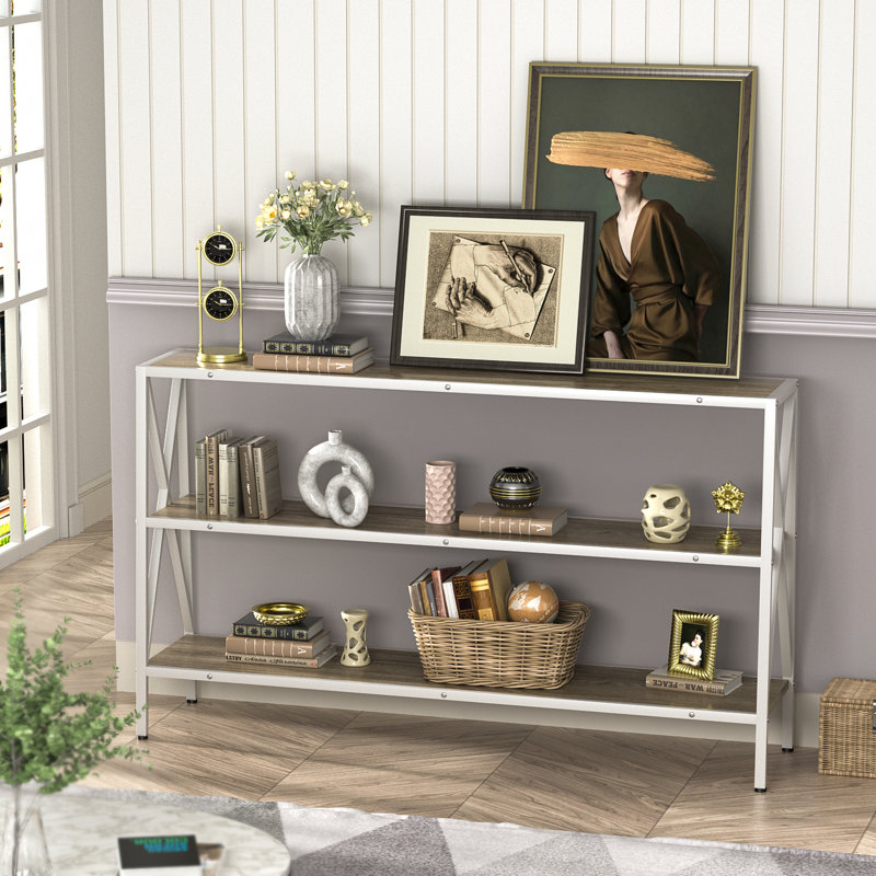 Console Lynise, Blanc / gris