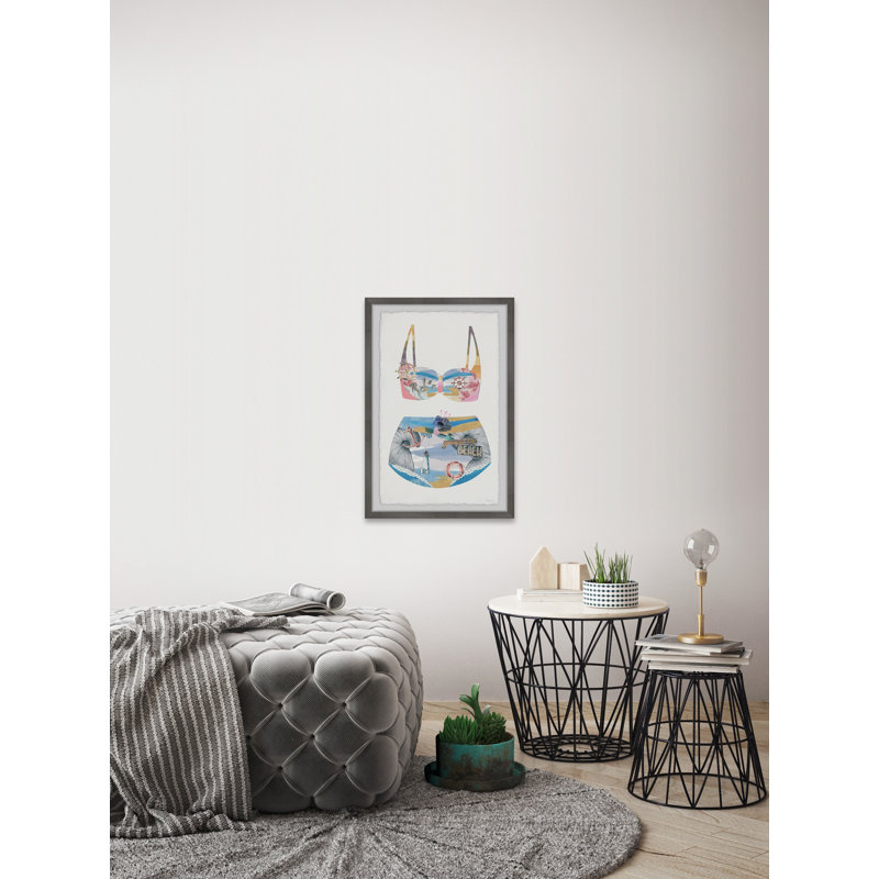 You're At The Beach Swimsuit by Parvez Taj - Single Picture Frame Painting, 30cm H x 20cm W