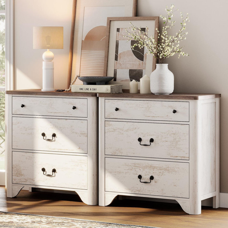 Commode 6 tiroirs Haikey, Blanc