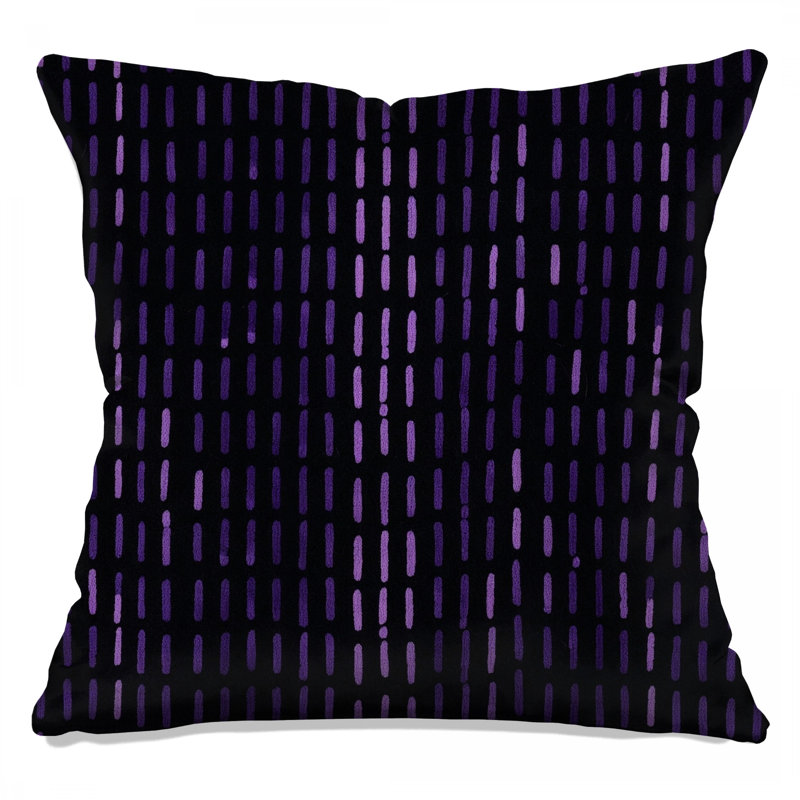 Coussins décoratifs mauves à double face, 18 x 18 pouces